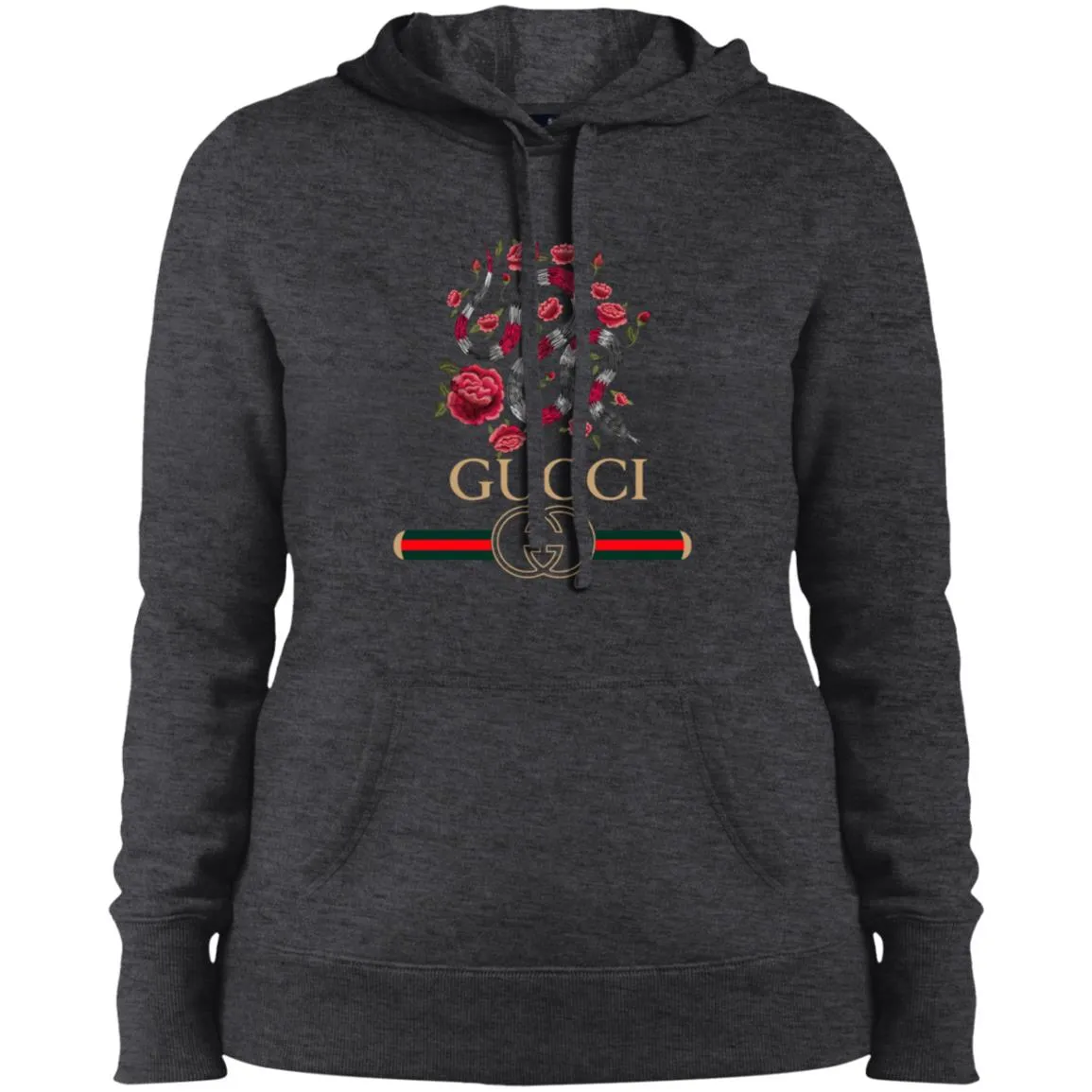 Gucci Logo Snake T-shirt Women Hooded Sweatshirt