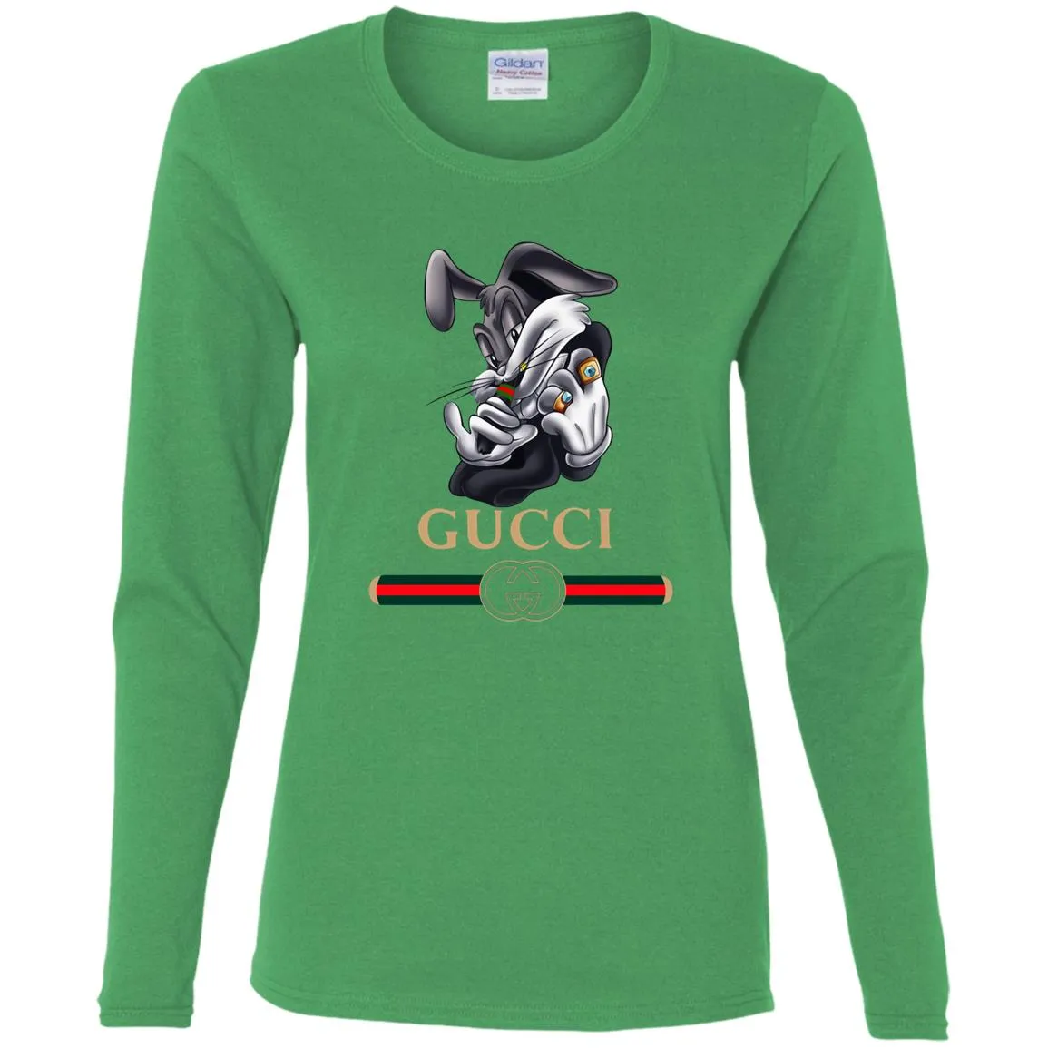 Gucci Rabbit Movie Disney T-shirt Women Long Sleeve Shirt