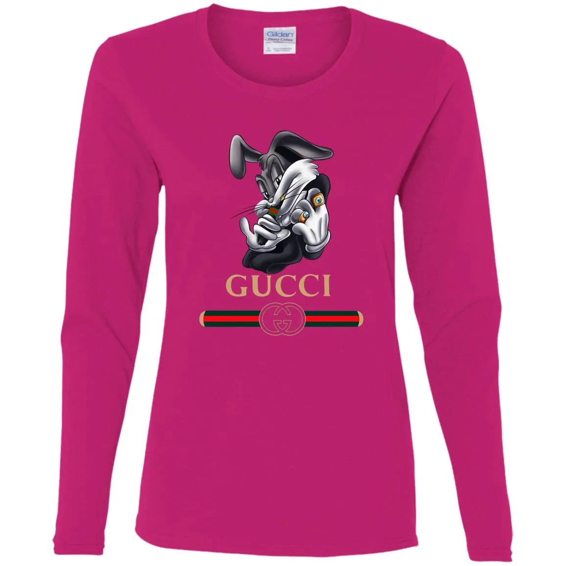 Gucci Rabbit Movie Disney T-shirt Women Long Sleeve Shirt