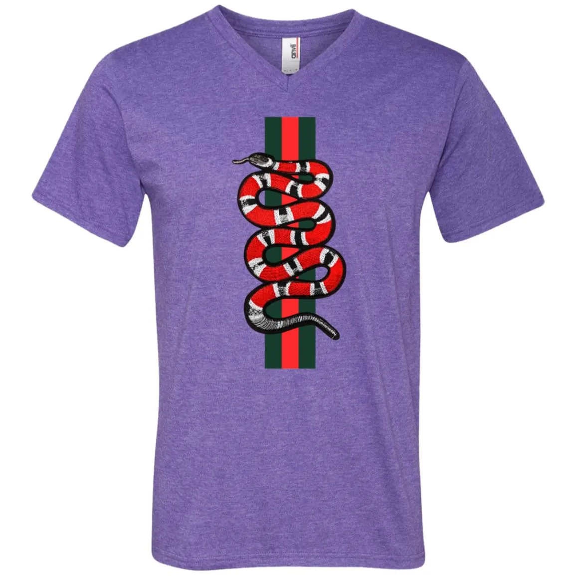 Gucci Snake Hot T-shirt Men V-Neck T-Shirt