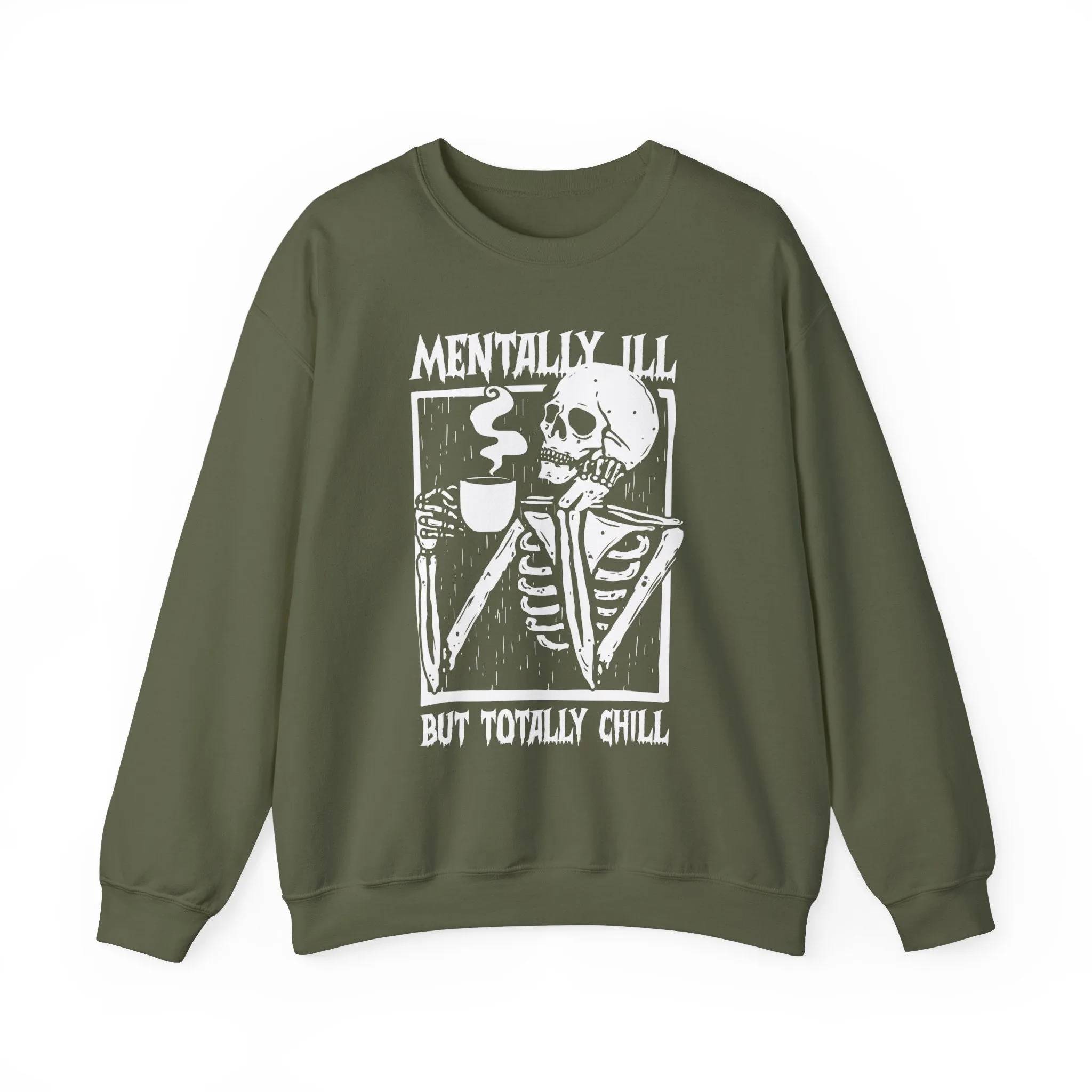 Halloween Mental Illness Crewneck Sweatshirt