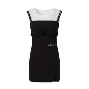 Hèrlian Panelled Colorblock Slip Dress