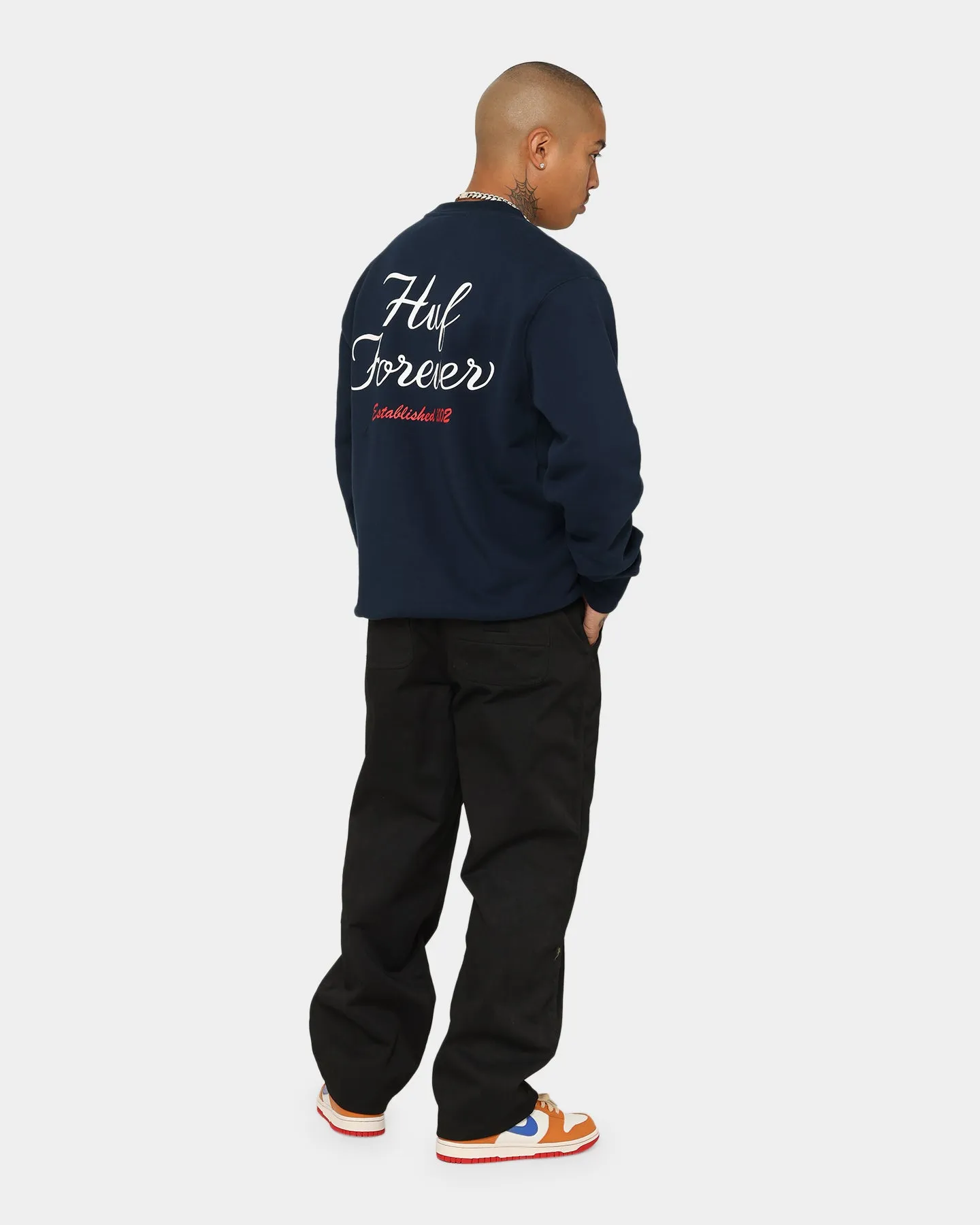 HUF Forever Crewneck Navy