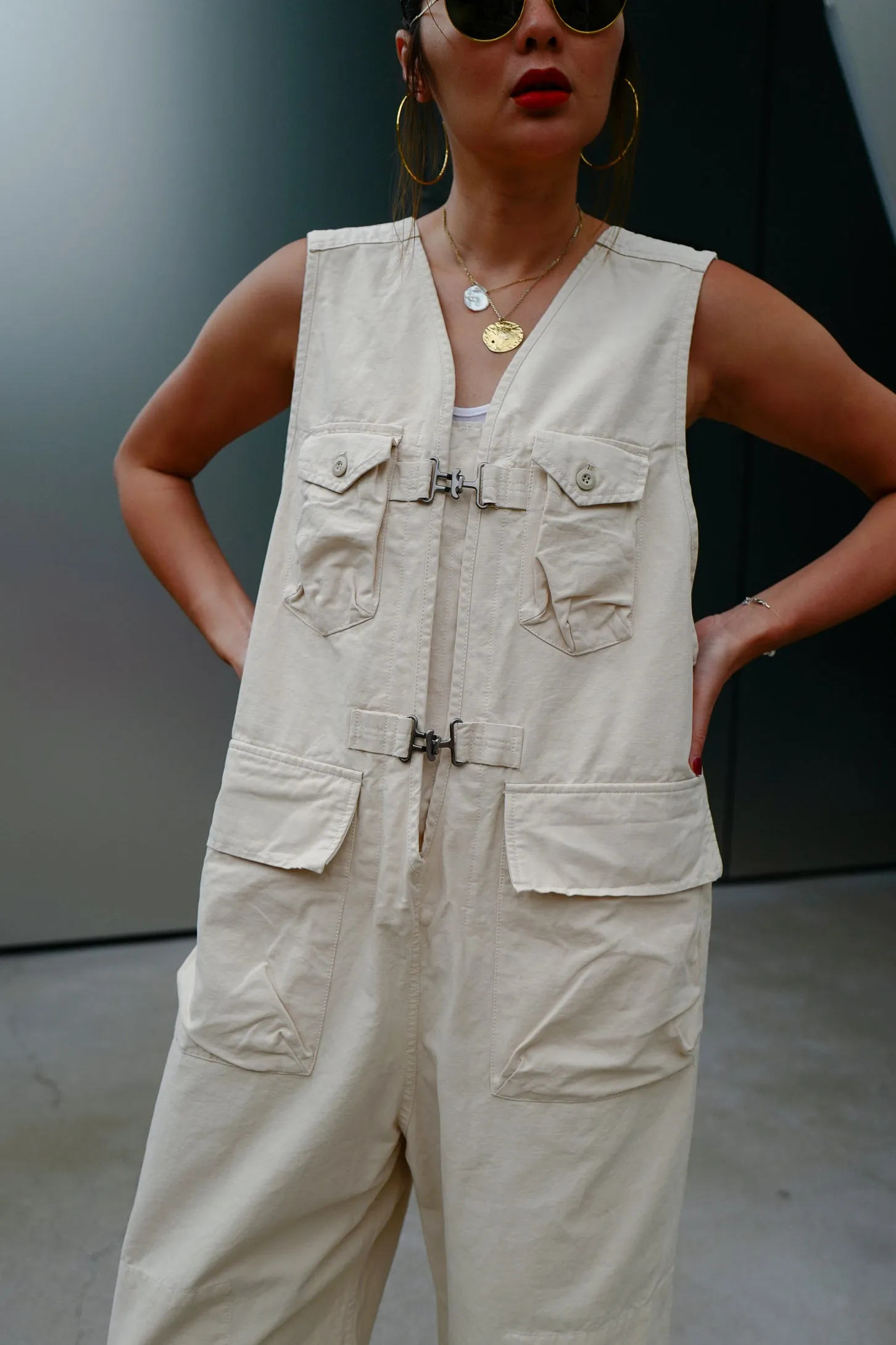 Ivory Pocket Overall *BEST BUY*