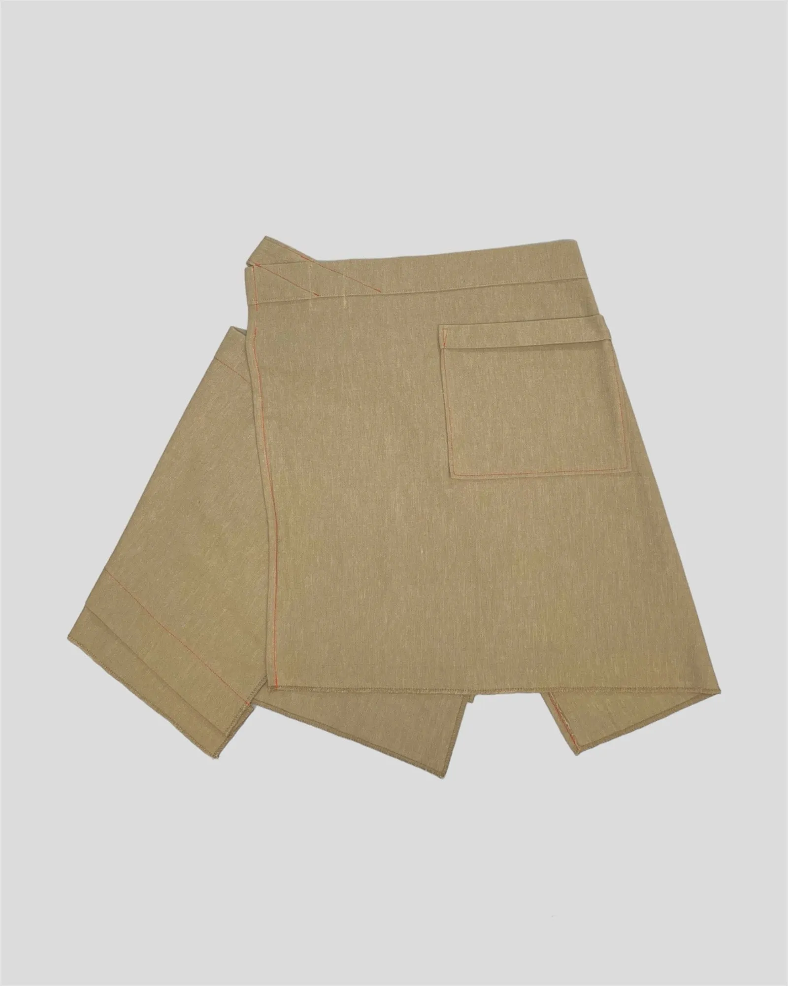 JAPANESE ASYMMETRICAL JUTE SKIRT