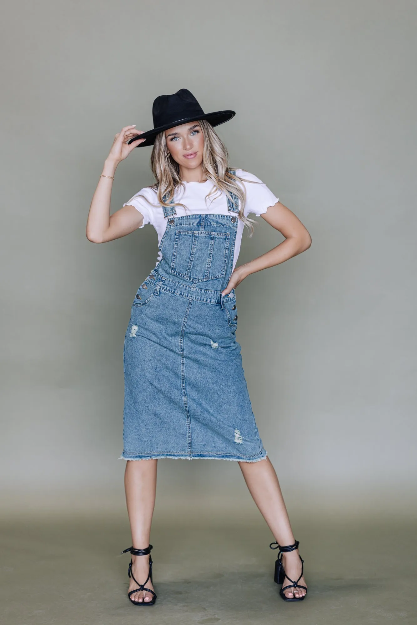 Jovi Denim Overall Dress