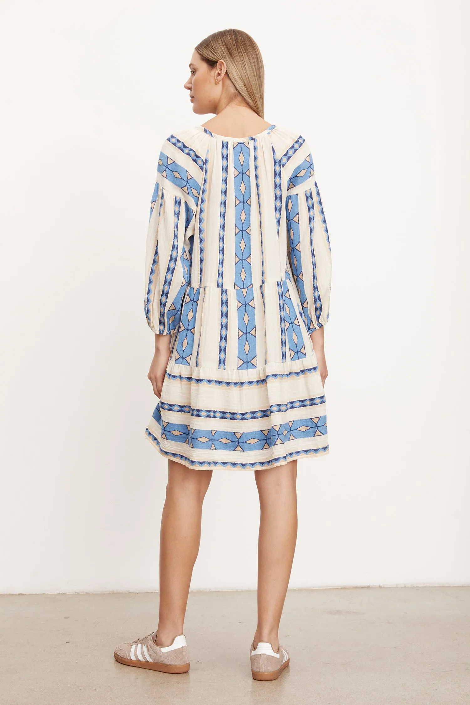 KALLY GEO JACQUARD DRESS