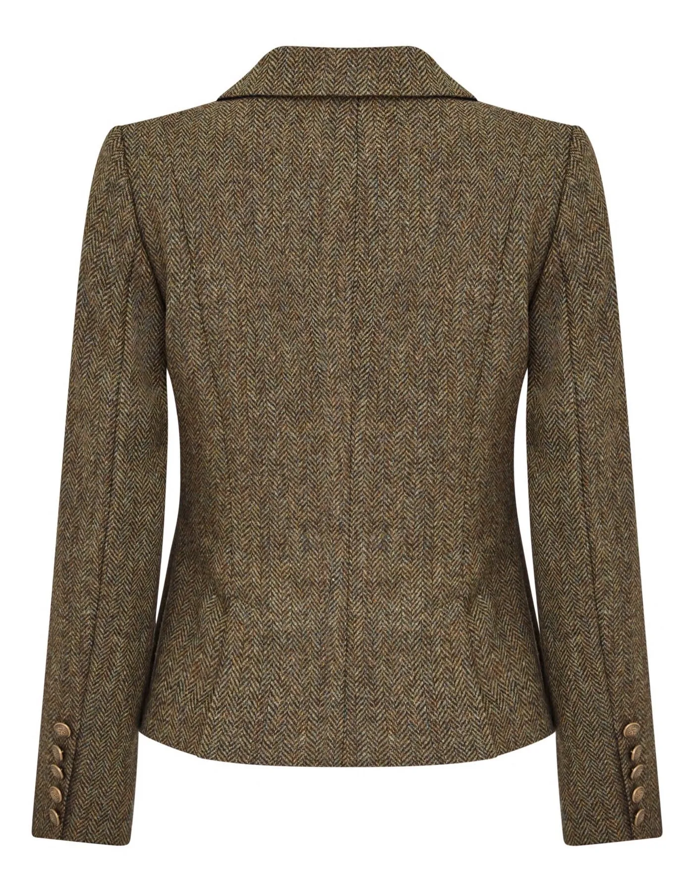 Kensington - Green Herringbone Tweed Jacket - 50% OFF