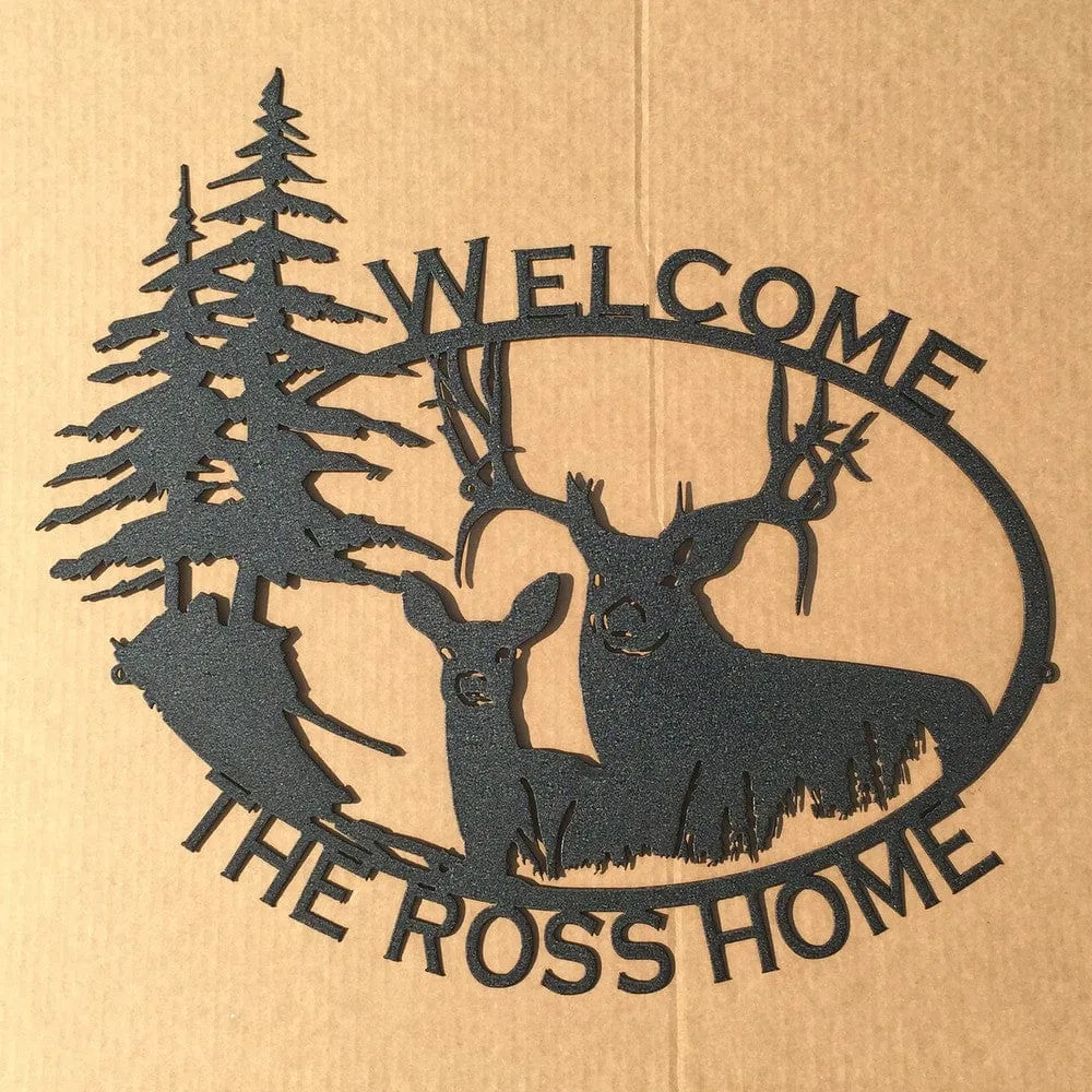 King & Queen of the Forest Welcome Sign (O9)