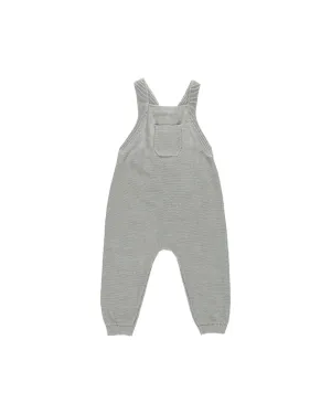 Knit Overalls - Dusty Blue