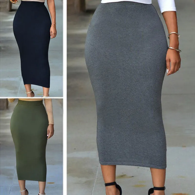 Ladies Bodycon High Waist Skirt