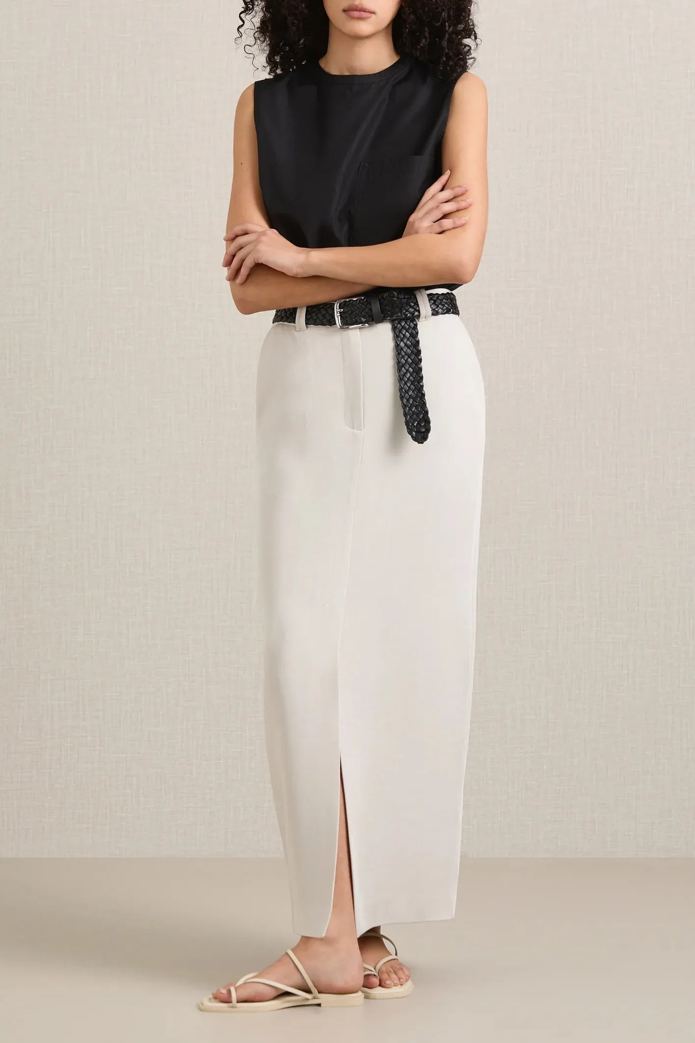 Larley Skirt in Oyster