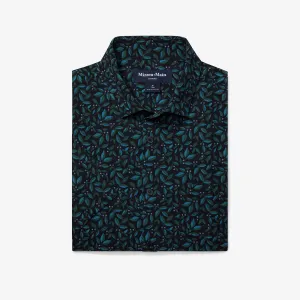 Leeward Dress Shirt - Navy Foliage