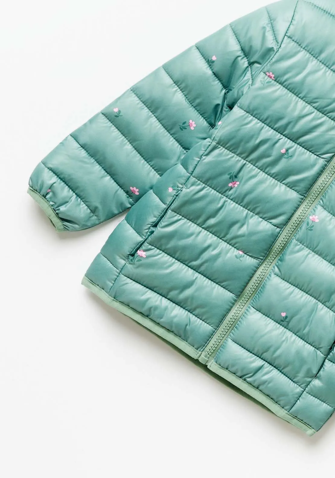 Light Puffer Jacket - Green