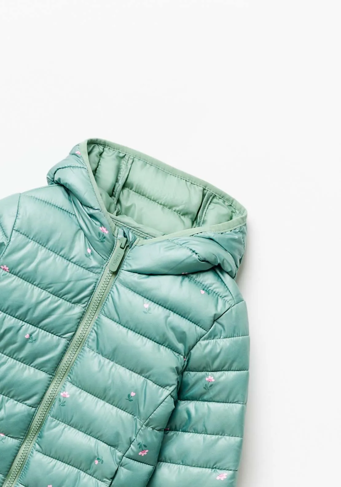 Light Puffer Jacket - Green