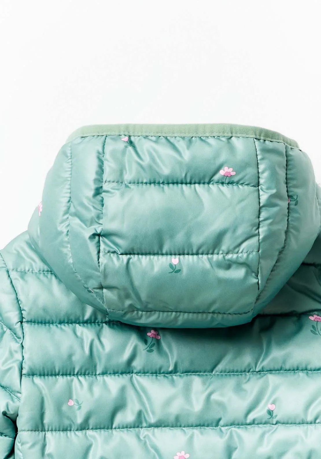 Light Puffer Jacket - Green