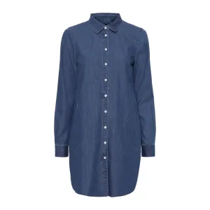 Linette Shirt Dress - Indigo