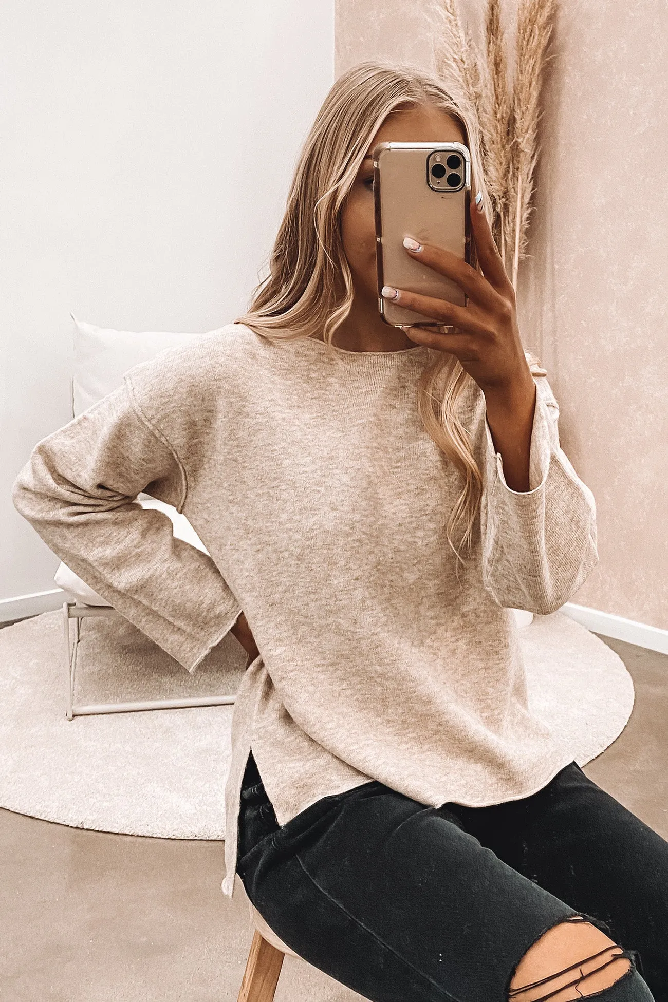 Logan Knit Top Sand