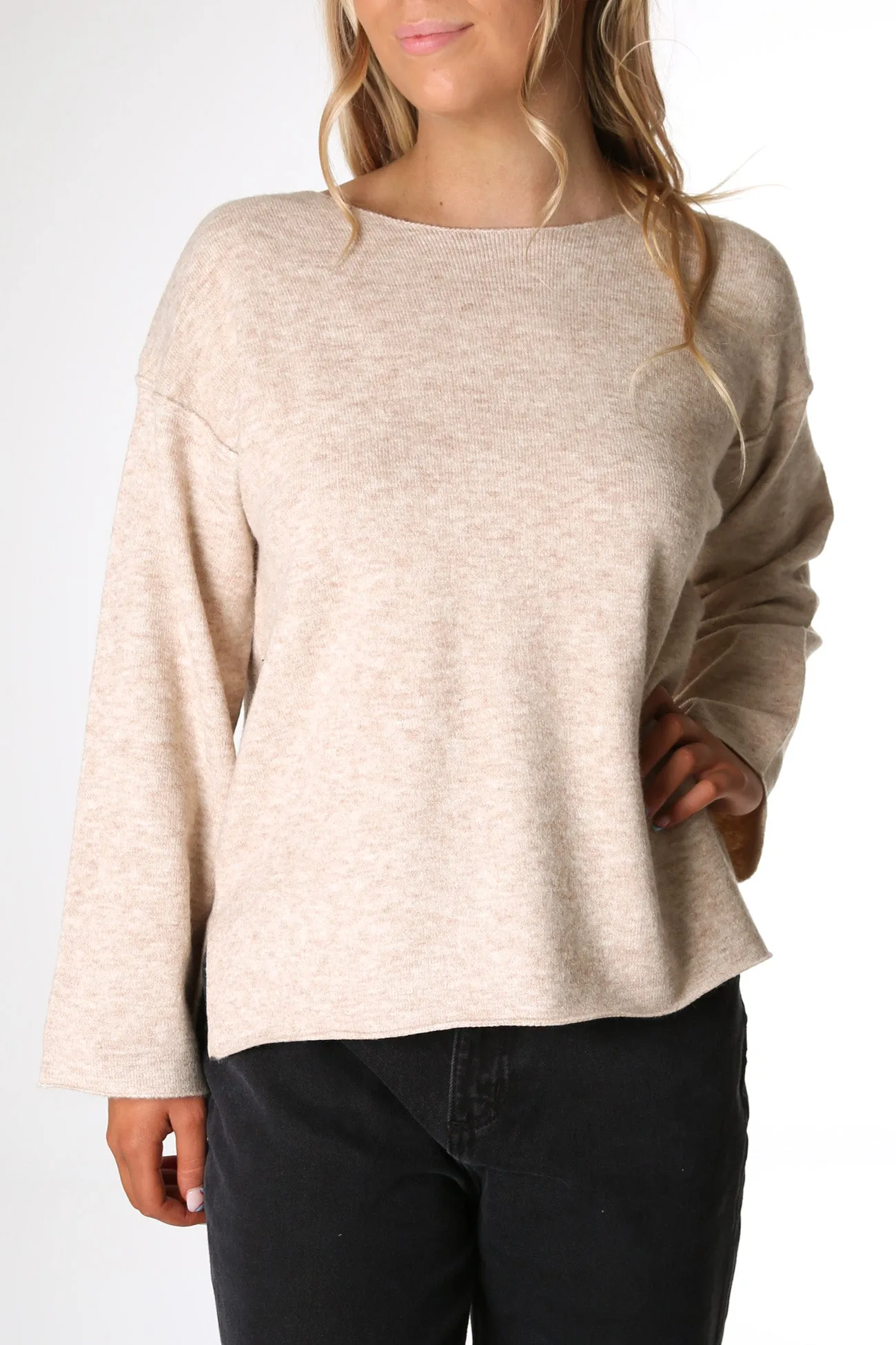 Logan Knit Top Sand