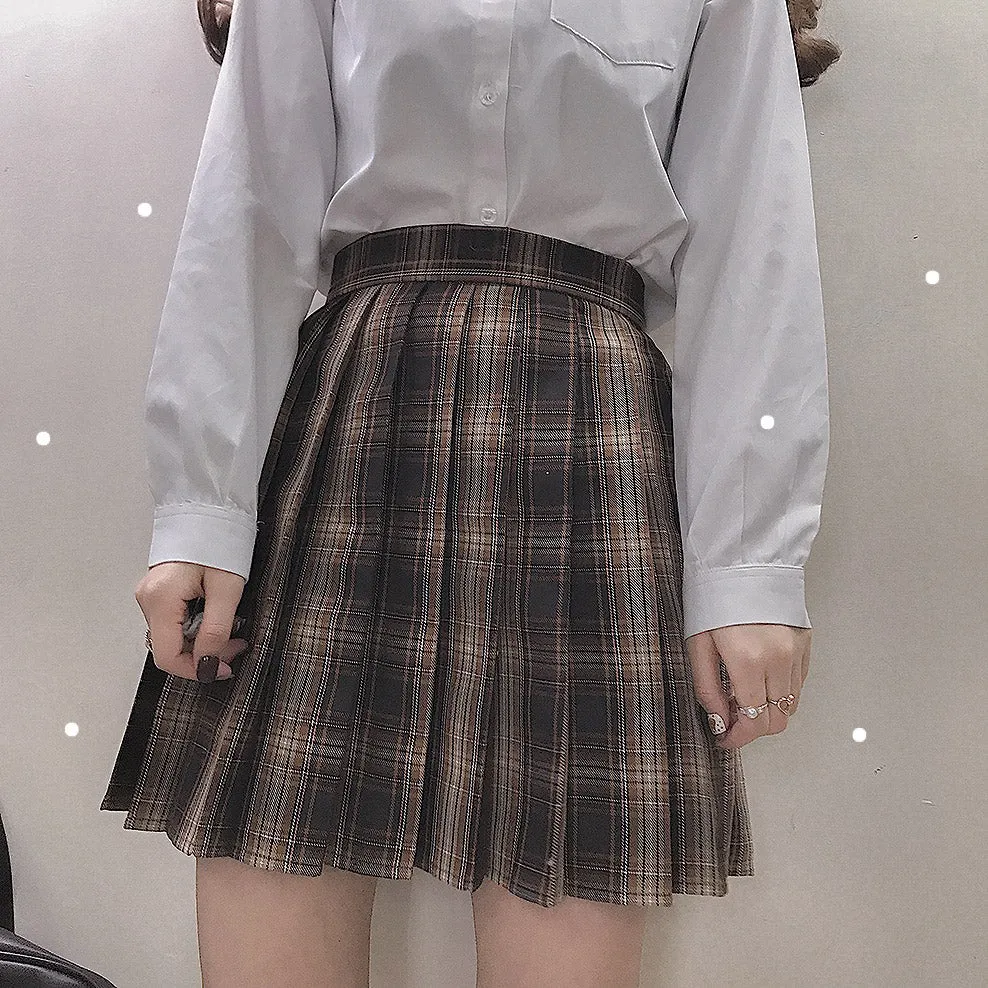 Lolita plaid A-line skirt PL20256