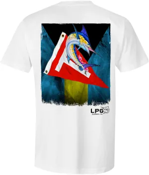 LPG Apparel Co. Bahama Flag Tag & Release Grunge Marlin Pocket T-Shirt