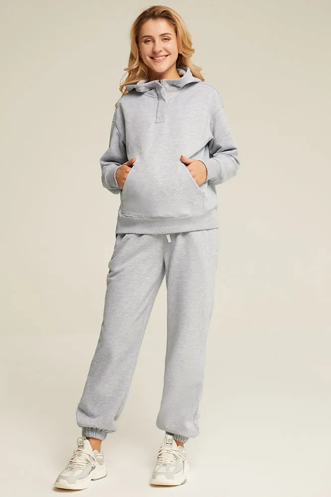 Maacie Maternity Ribbed Cuff Long Sleeve Hoodies