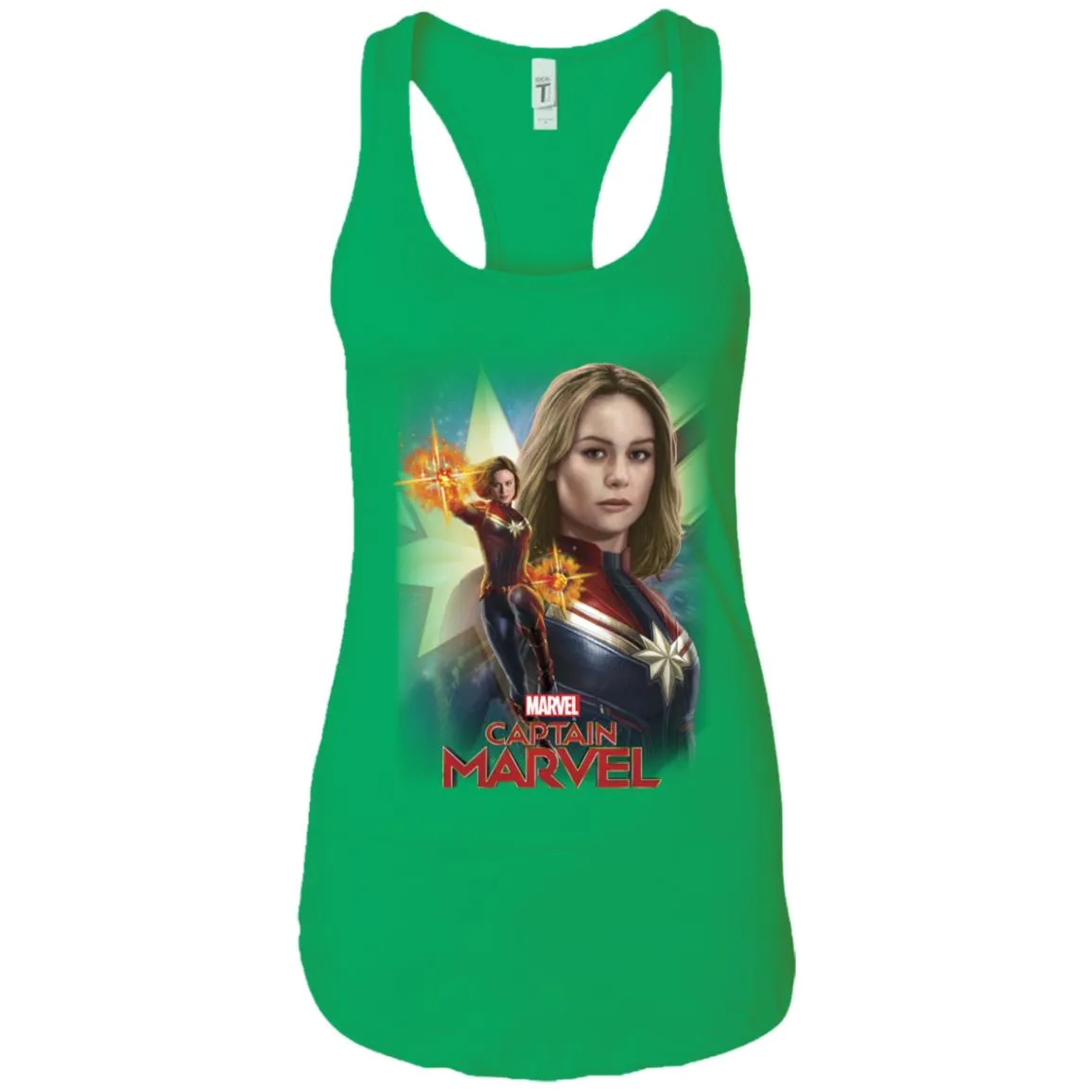 Marvel Captain Marvel Powers Portrait Women Tank Top