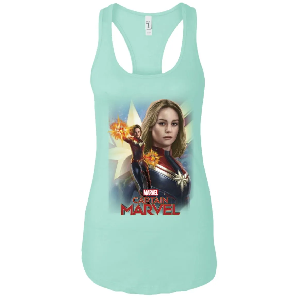 Marvel Captain Marvel Powers Portrait Women Tank Top