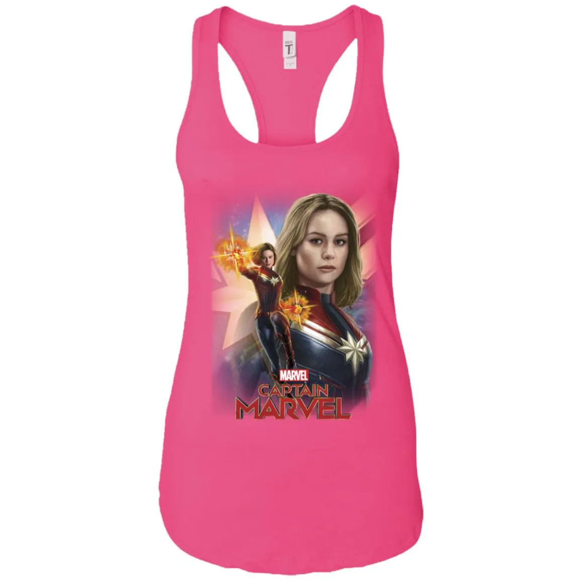 Marvel Captain Marvel Powers Portrait Women Tank Top