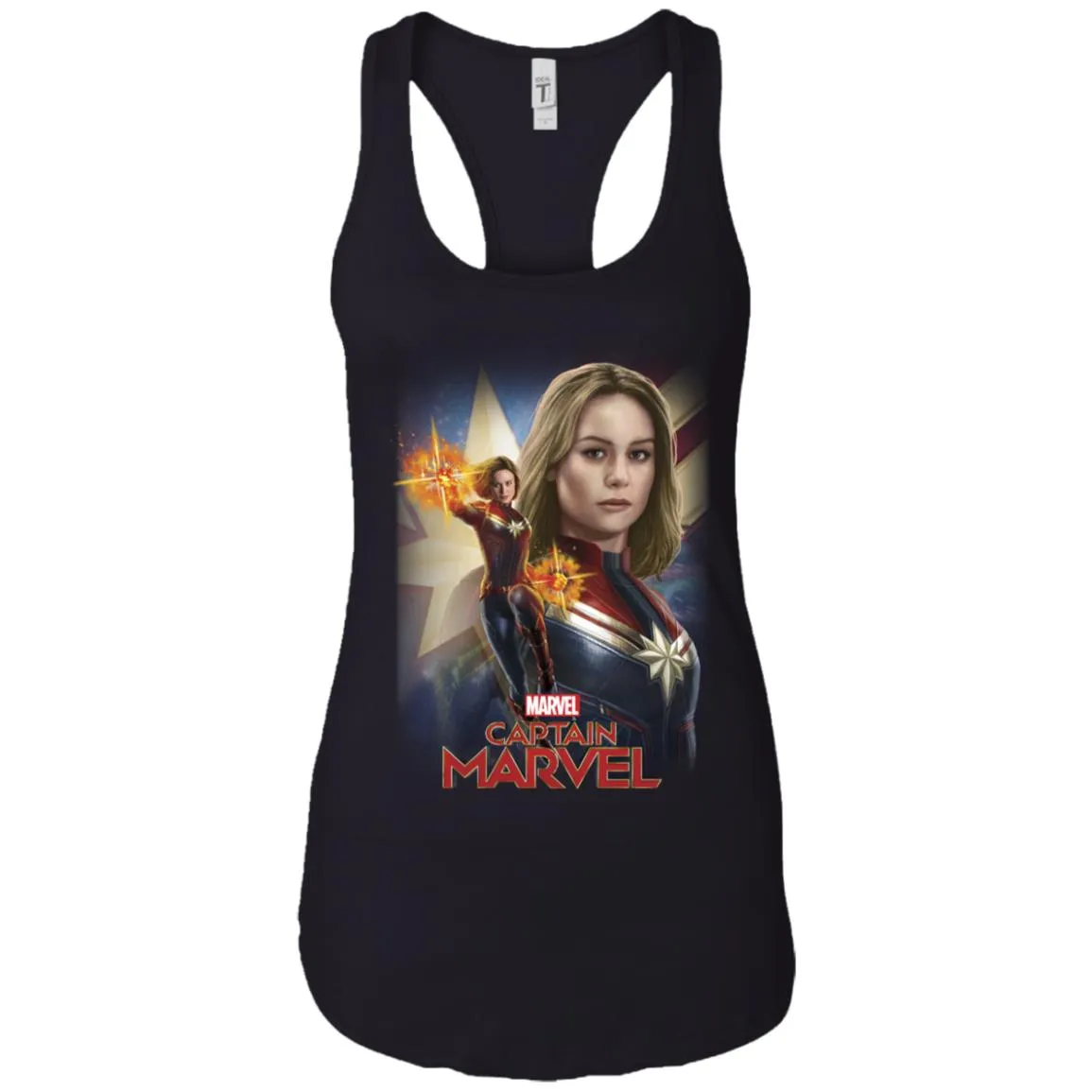 Marvel Captain Marvel Powers Portrait Women Tank Top