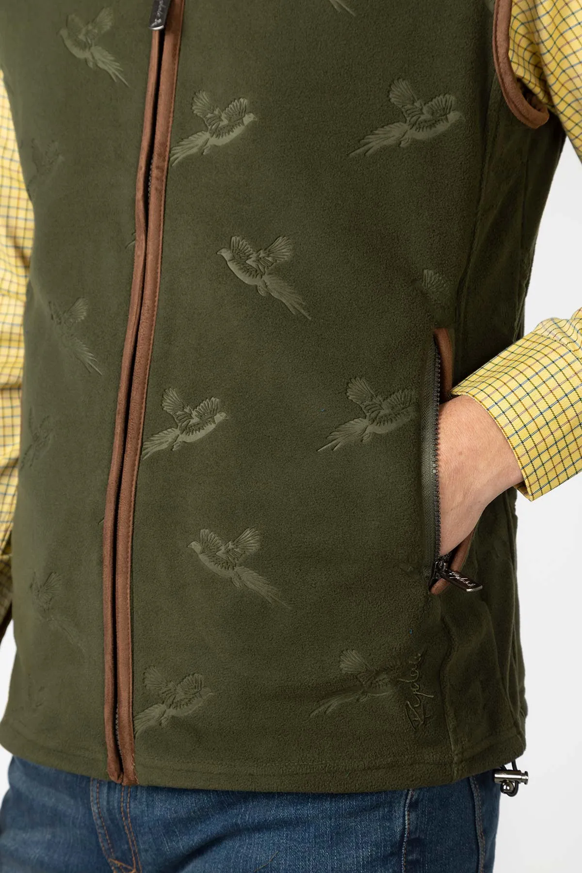 Men’s Pheasant Fleece Gilet - Haxby