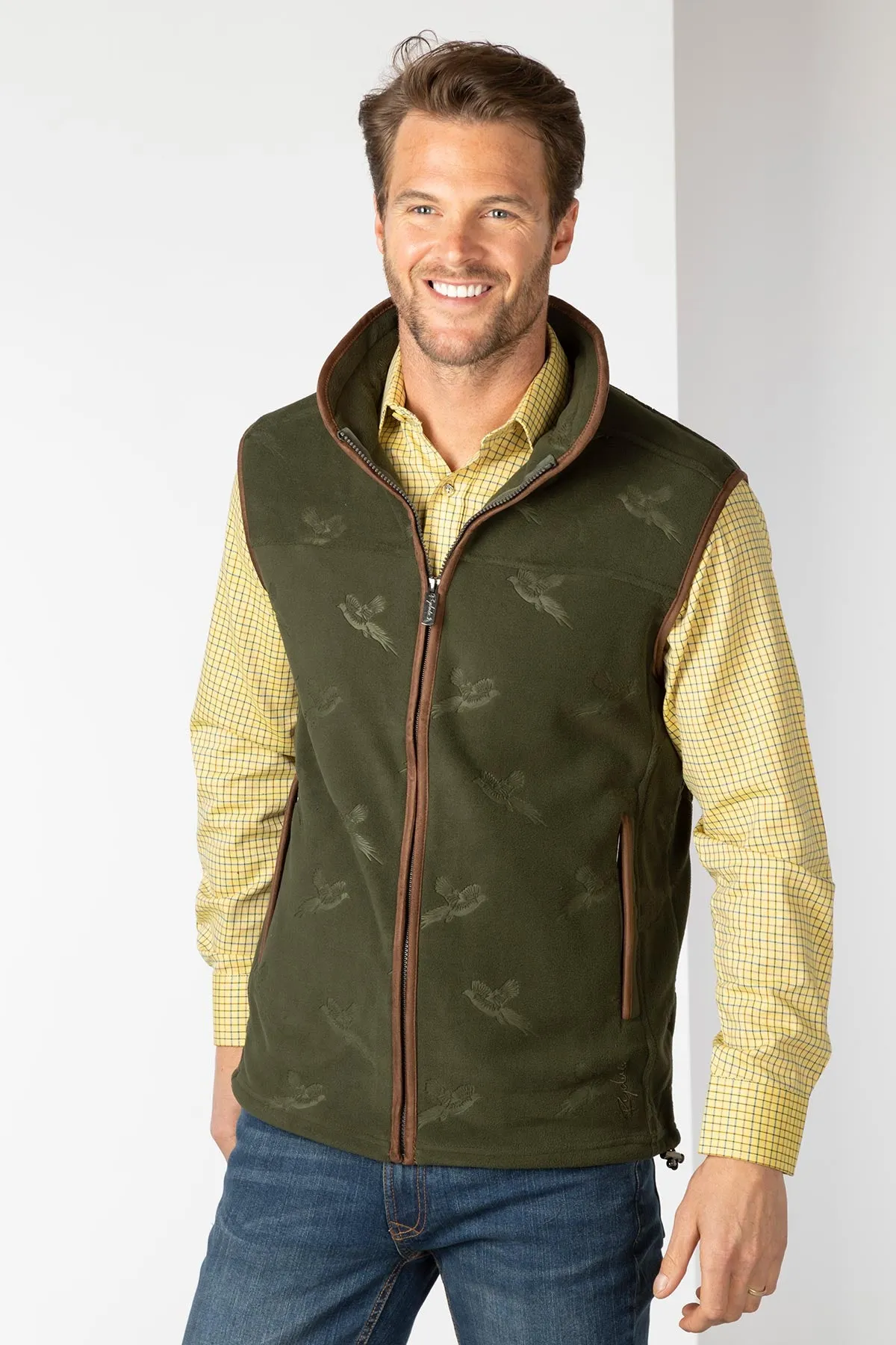 Men’s Pheasant Fleece Gilet - Haxby