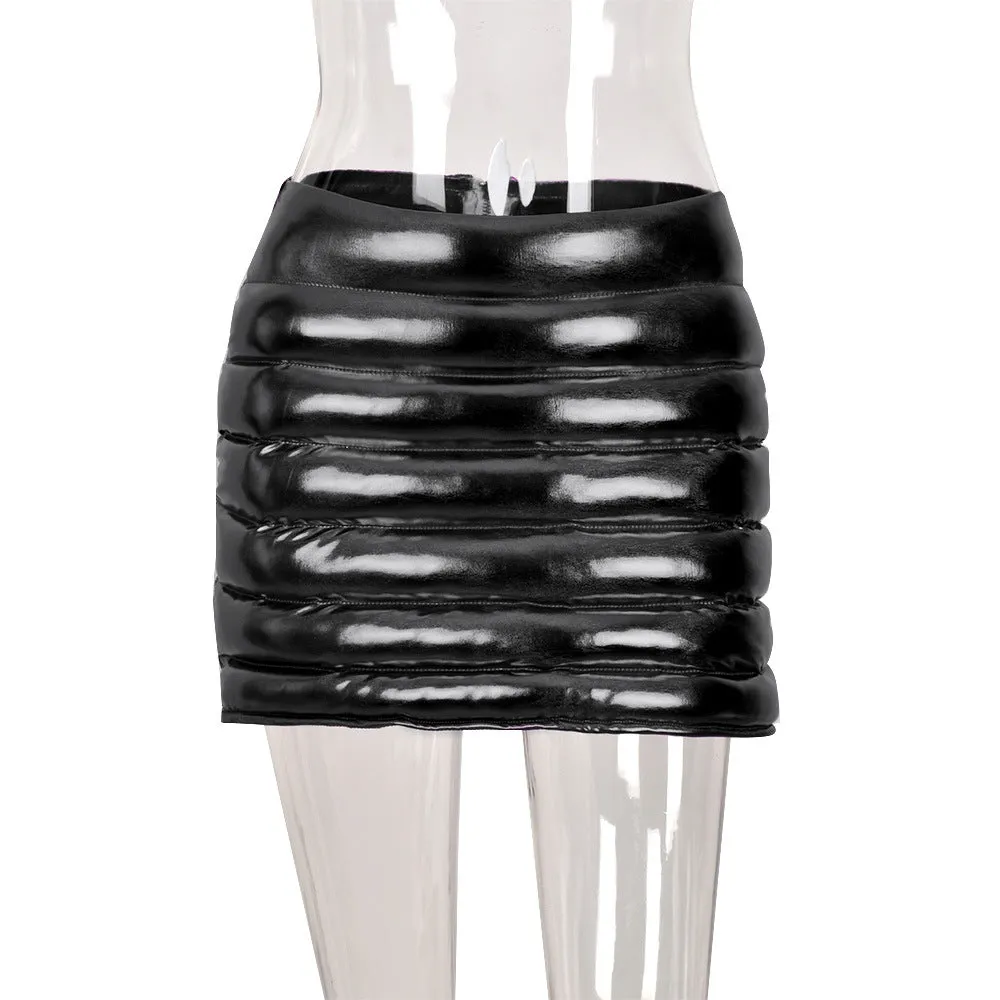 Metallic Puffer Skirts