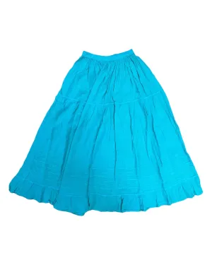 Mexican Long Skirt Teal