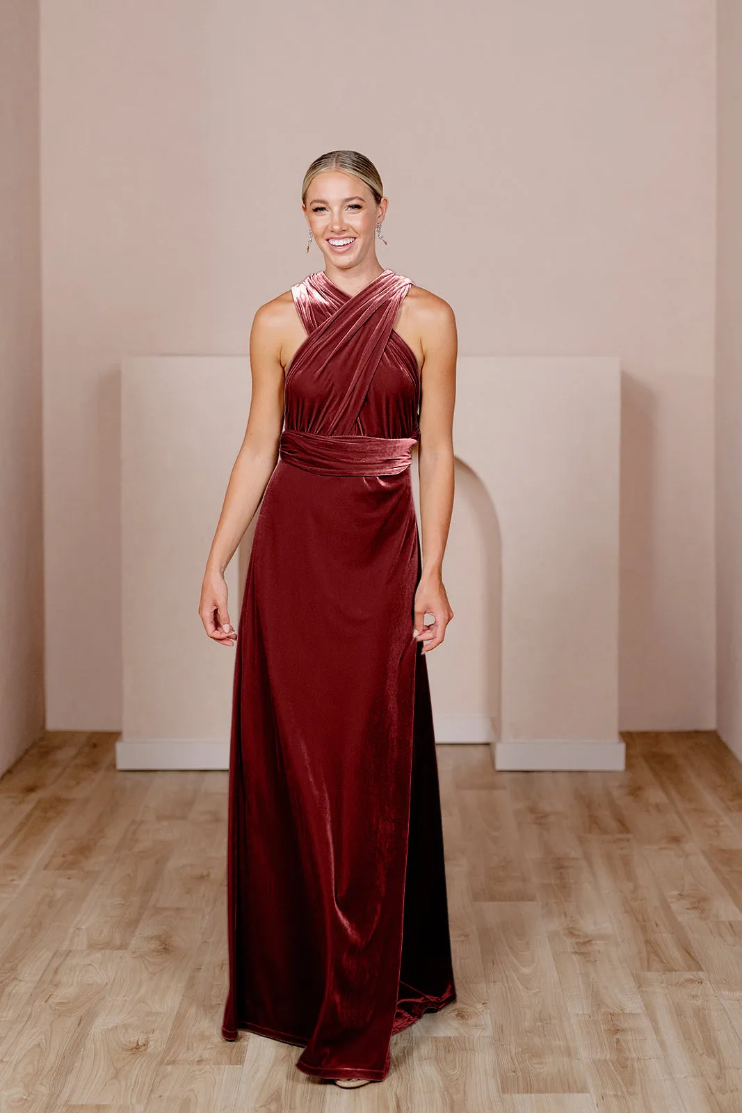 Micah Convertible Velvet Dress | Made To Order