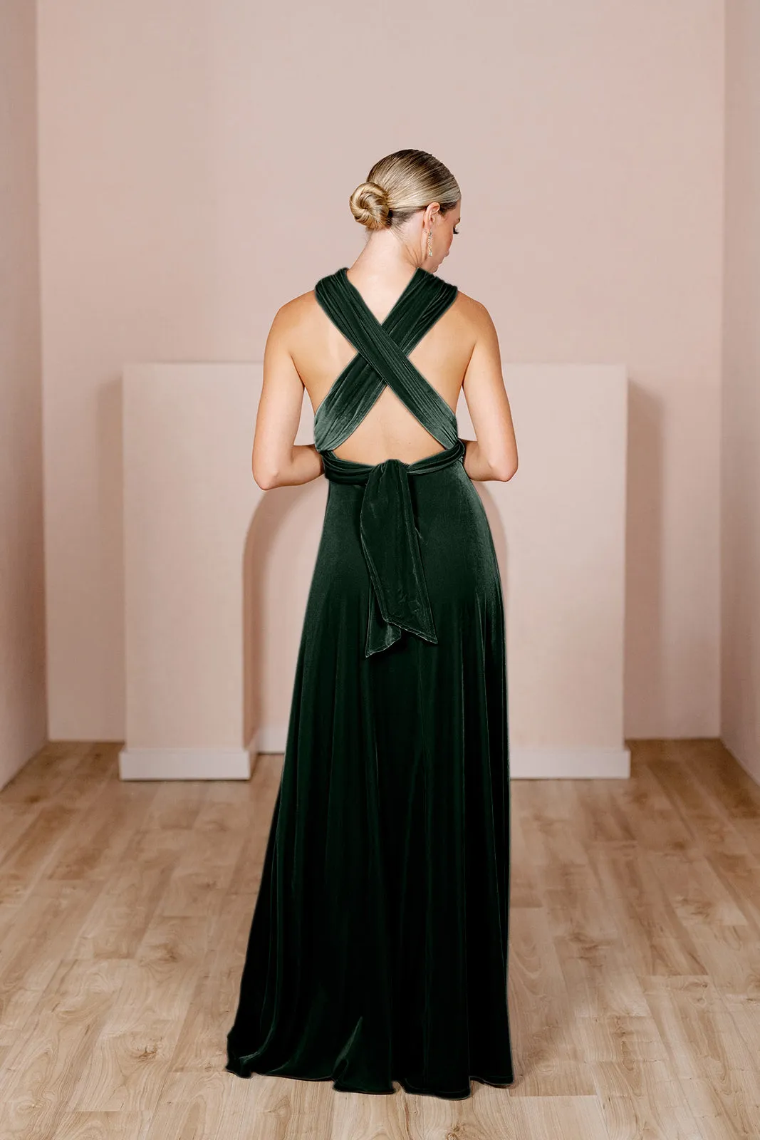 Micah Convertible Velvet Dress | Made To Order