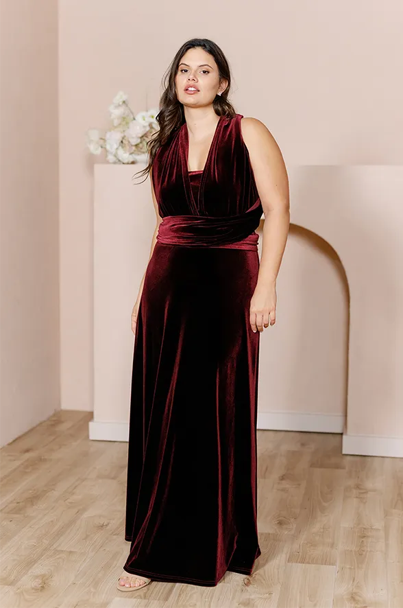 Micah Convertible Velvet Dress | Made To Order