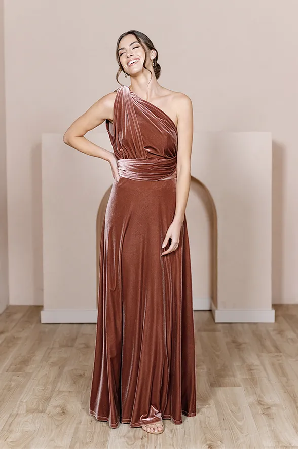 Micah Convertible Velvet Dress | Made To Order