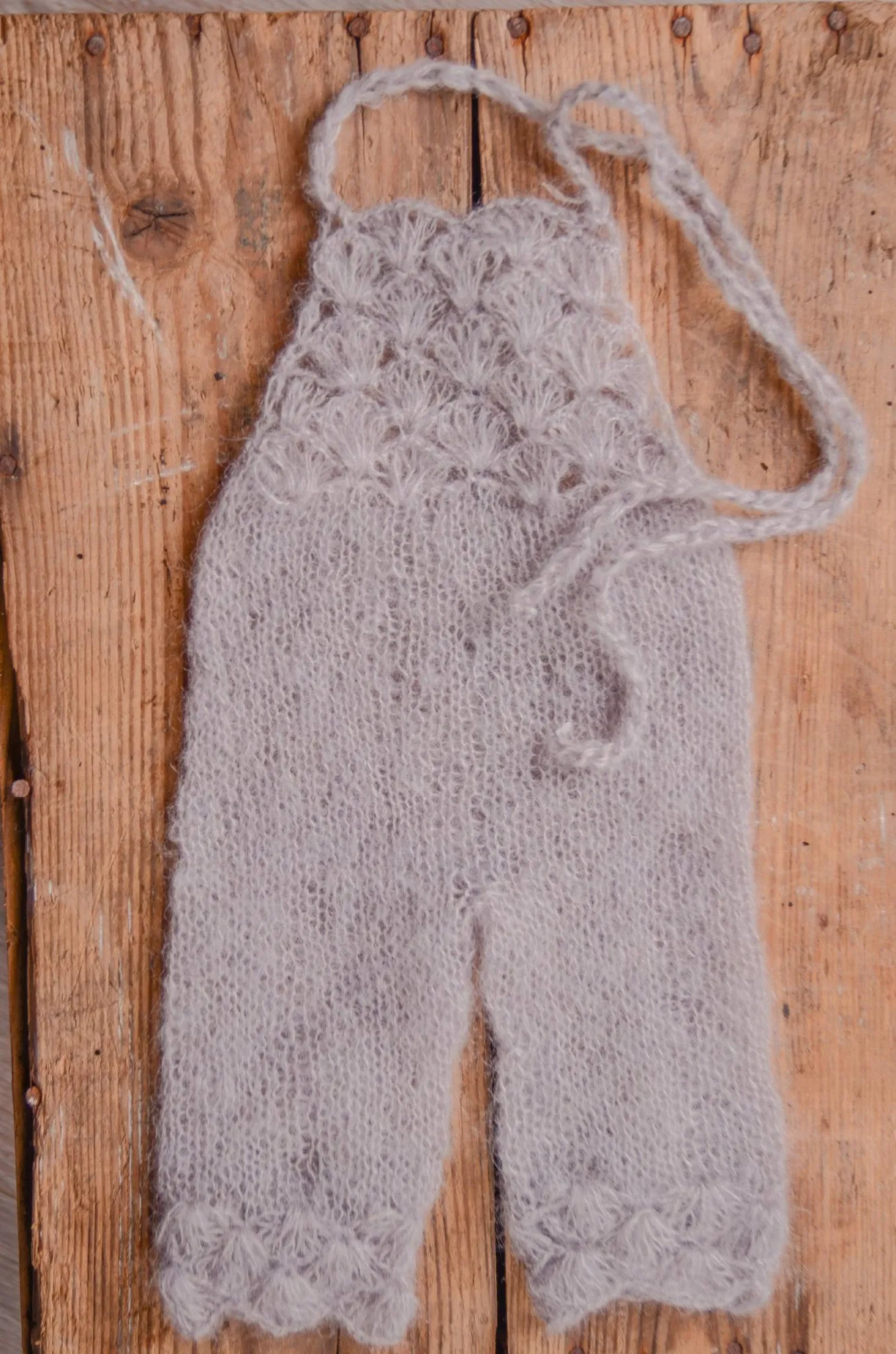 Mohair Overall - Silver