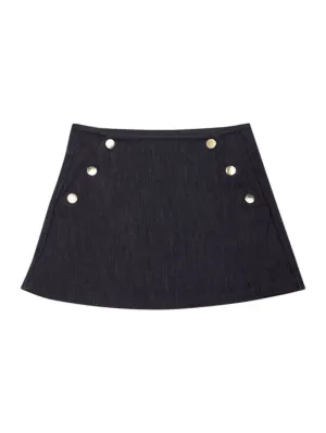 Moncler   Cotton denim mini skirt 