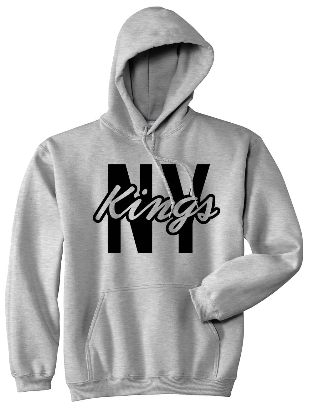 New York Blue Script Streetwear Pullover Hoodie Hoody