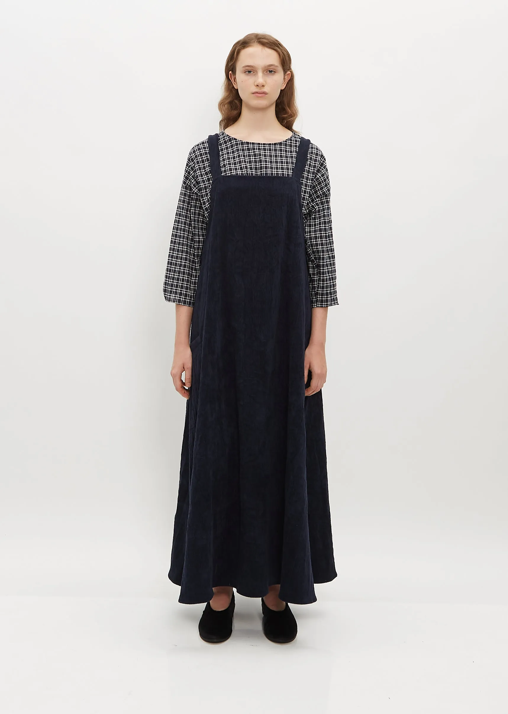 Overall Corduroy Dress