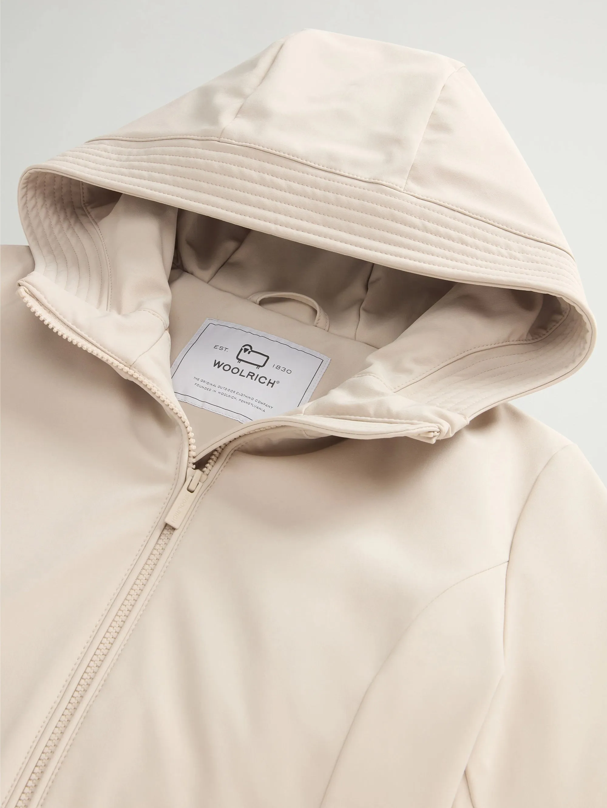 Parka Anti Vento con Cappuccio Firth Beige