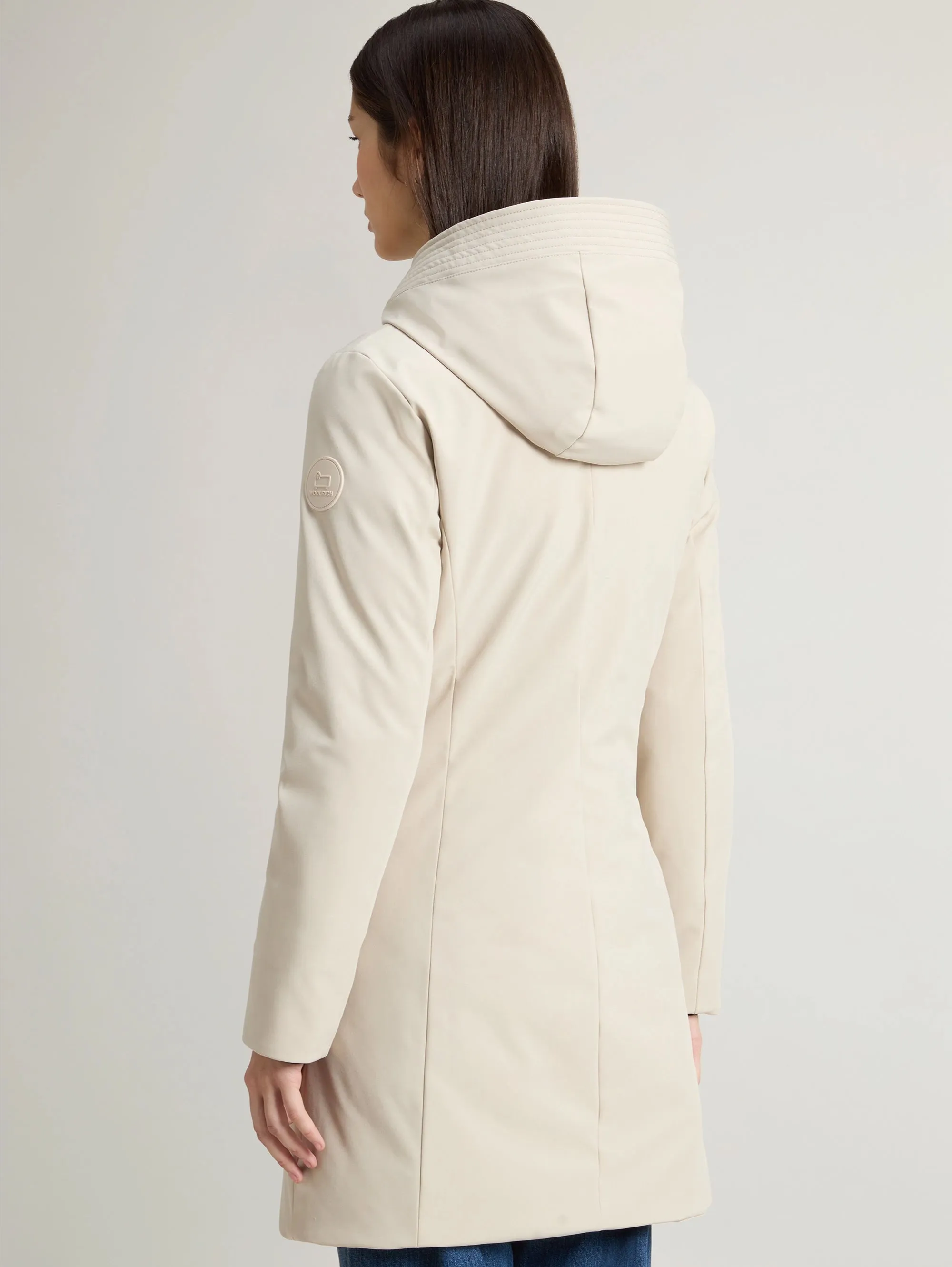 Parka Anti Vento con Cappuccio Firth Beige