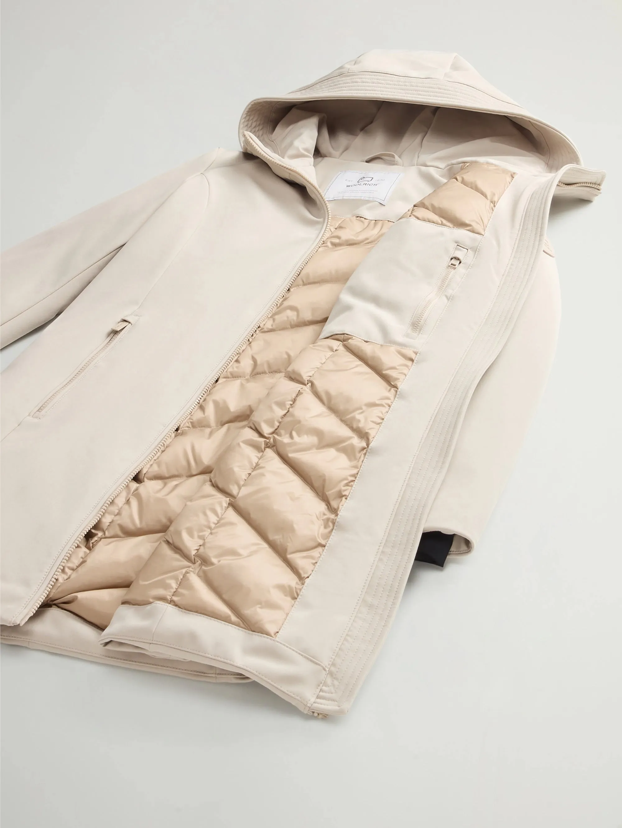 Parka Anti Vento con Cappuccio Firth Beige