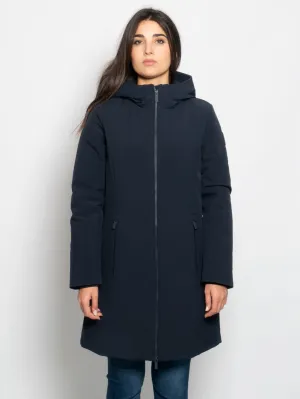 Parka Anti Vento con Cappuccio Firth Blu