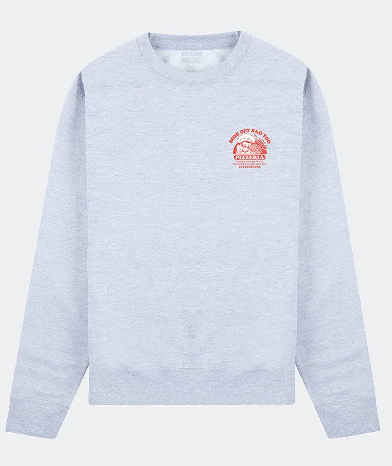 PIZZA CREWNECK GREY