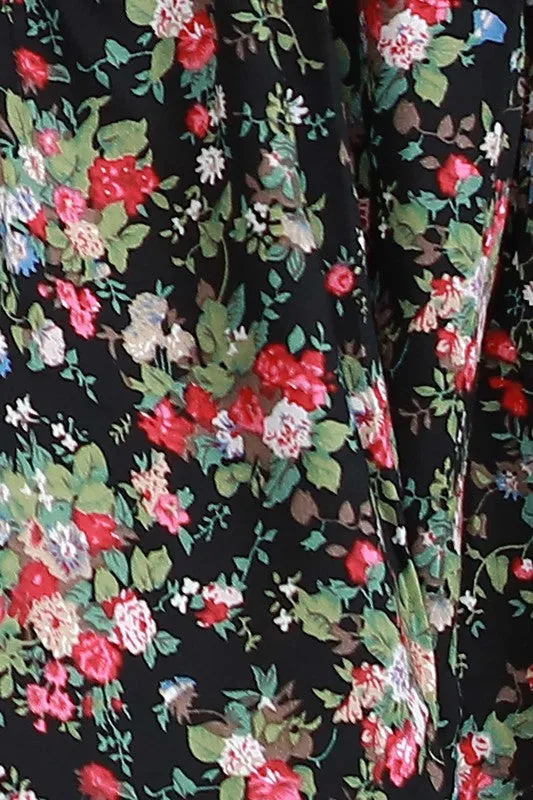 POL8 - FLORAL PRINT SKIRT