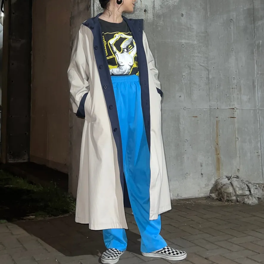 POLAND製 / REVERSIBLE STAND-UP COLLAR LONG COAT