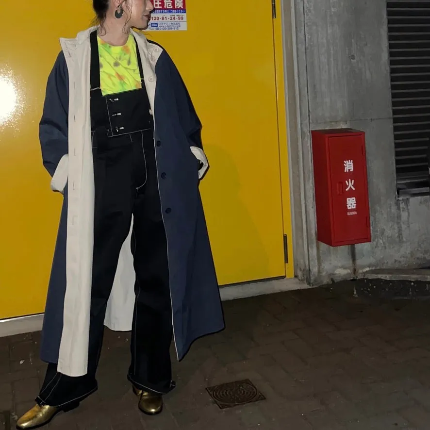 POLAND製 / REVERSIBLE STAND-UP COLLAR LONG COAT